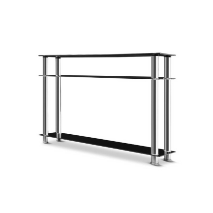 Artiss Entry Hall Console Table - Black & Silver - Image 4