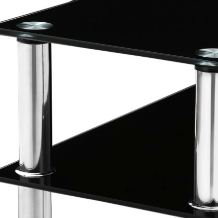 Artiss Entry Hall Console Table - Black & Silver - Image 5