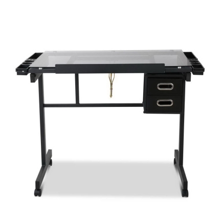 Artiss Adjustable Drawing Desk - Black and Grey - Image 3