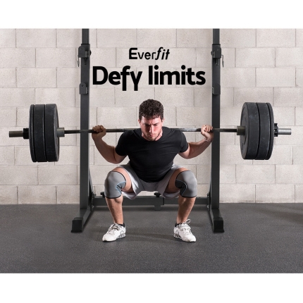 Everfit Squat Rack Pair Fitness Weight Lifting Gym Exercise Barbell Stand - Image 6
