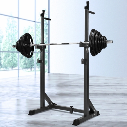 Everfit Squat Rack Pair Fitness Weight Lifting Gym Exercise Barbell Stand - Image 7