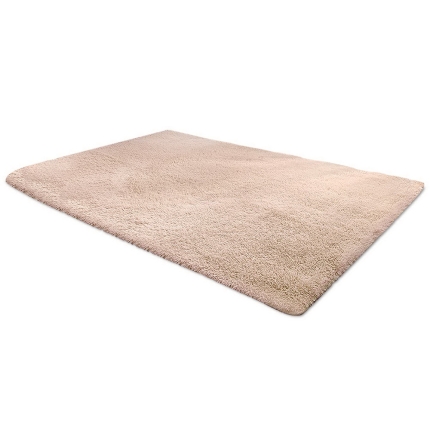 Artiss Shaggy Rug 160x230cm Beige - Image 3