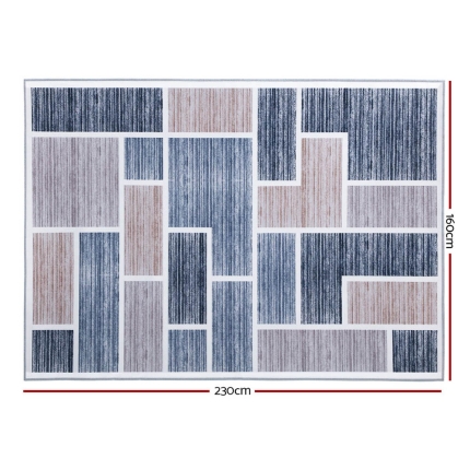 Artiss Floor Rugs 160 x 230 Area Rug Large Modern Carpet Soft Mat Short Pile - Image 2