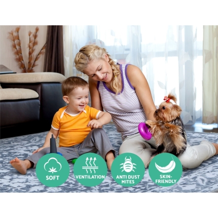 Artiss Floor Rugs 160 x 230 Living Room Bedroom Soft Large Carpet Rug Short Pile - Image 5