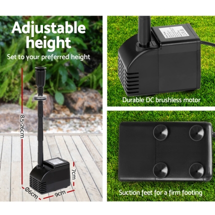 Gardeon Solar Powered Water Pond Pump 60W - Image 3
