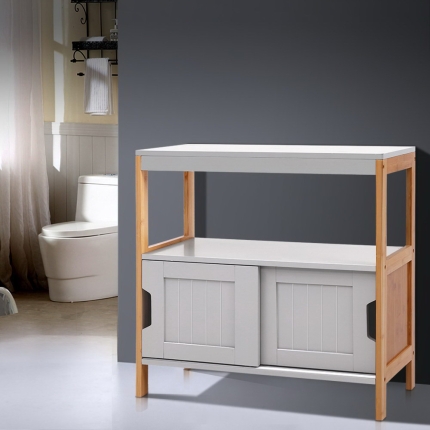 Artiss Buffet Sideboard Cabinet Storage Shelf Cupboard Hallway Tabe Sliding Door - Image 7