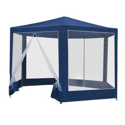 Instahut Gazebo Wedding Party Marquee Tent Canopy Outdoor Camping Gazebos Navy - Image 3