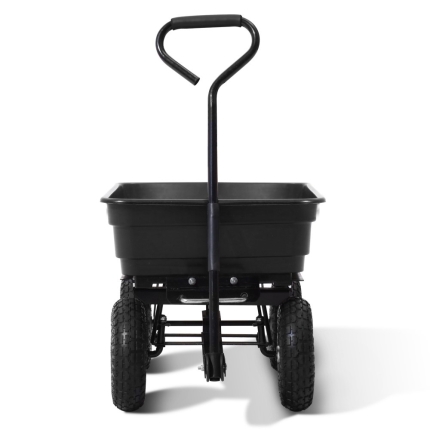 Gardeon 75L Garden Dump Cart - Black - Image 3
