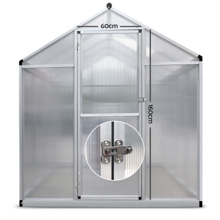 Greenfingers Greenhouse Aluminium Green House Garden Shed Greenhouses 3.02x1.9M - Image 3