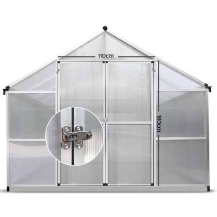 Greenfingers Greenhouse Aluminium Green House Garden Shed Greenhouses 4.7x2.5M - Image 3