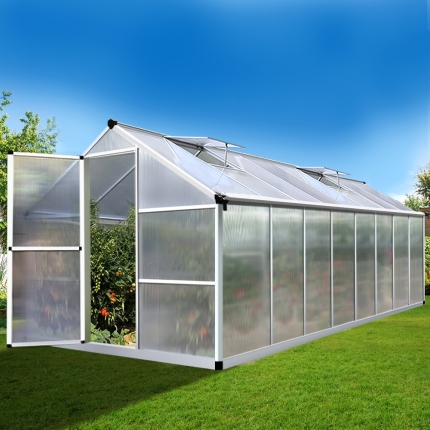 Greenfingers Greenhouse Aluminium Garden Shed Green House Greenhouses 4.82x2.5M - Image 7