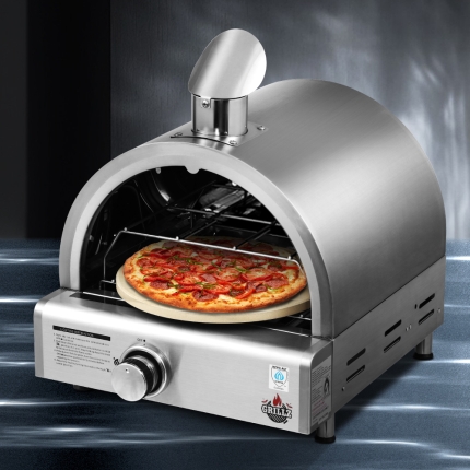 Grillz Portable Pizza Oven Camping Grill LPG Cooking Gas Stove Stainless Steel - Image 7