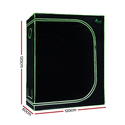 Greenfingers Grow Tents Hydroponics Plant Tarp Shelves Kit 120 x 60 x 120cm - Image 2