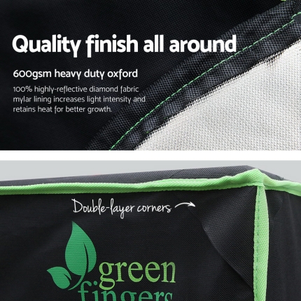 Greenfingers Grow Tents Hydroponics Plant Tarp Shelves Kit 120 x 60 x 120cm - Image 5