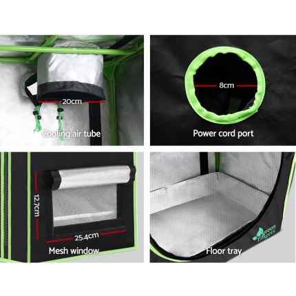 Greenfingers Grow Tents Hydroponics Plant Tarp Shelves Kit 60 x 40 x 60cm - Image 6