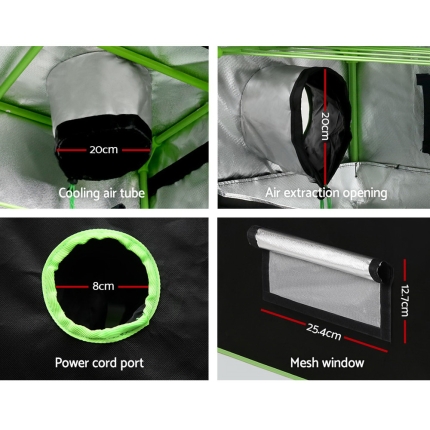 Greenfingers Grow Tents Hydroponics Plant Tarp Shelves Kit 80 x 45 x 80cm - Image 3