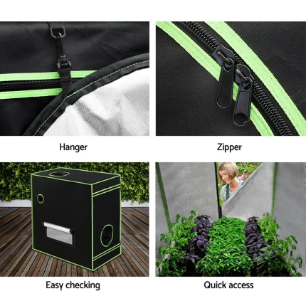 Greenfingers Grow Tents Hydroponics Plant Tarp Shelves Kit 80 x 45 x 80cm - Image 6