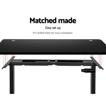 Artiss Electric Motorised Height-Adjustable Standing Desk Laptop 2-Motor 150cm - Image 6