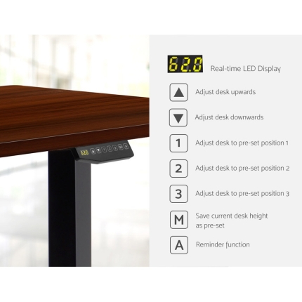 Artiss Electric Motorised Height Adjustable Standing Desk Laptop 2-Motor 160cm - Image 4
