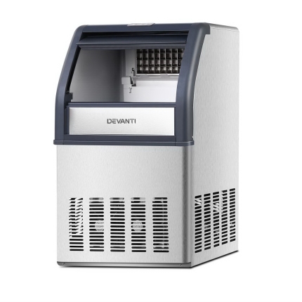 Devanti Commercial 10KG Ice Maker - Stainless Steel - Image 4