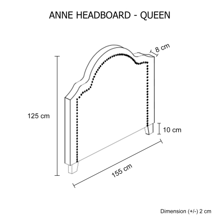 Anne Queen White Headboard - Image 6