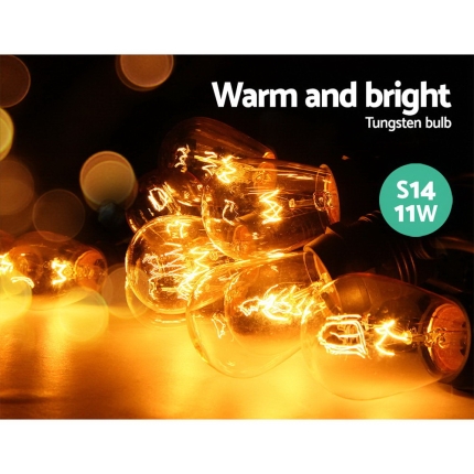 Jingle Jollys Festoon String Lights Christmas Bulbs Party Wedding Garden Party 20m - Image 4