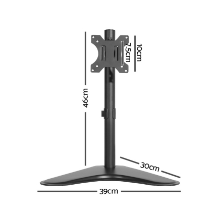Single HD LED Monitor Arm Stand TV Mount Bracket Holder Freestanding - Image 2