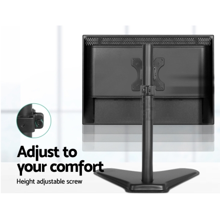 Single HD LED Monitor Arm Stand TV Mount Bracket Holder Freestanding - Image 4