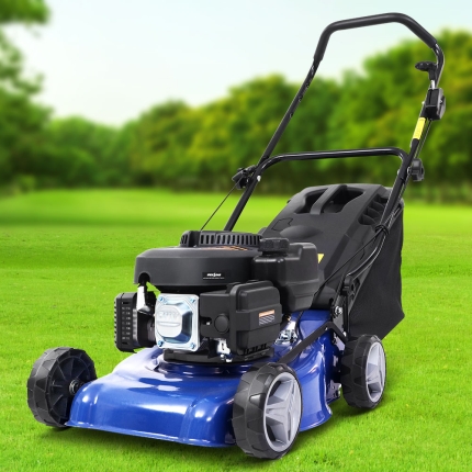 Lawn Mower 139cc 17" Petrol Powered Push Lawnmower 4 Stroke Steel Deck - Image 7