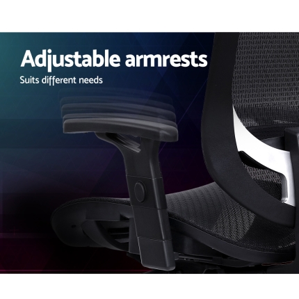 Artiss Office Chair Gaming Chair Computer Chairs Mesh Net Seating Black - Image 4