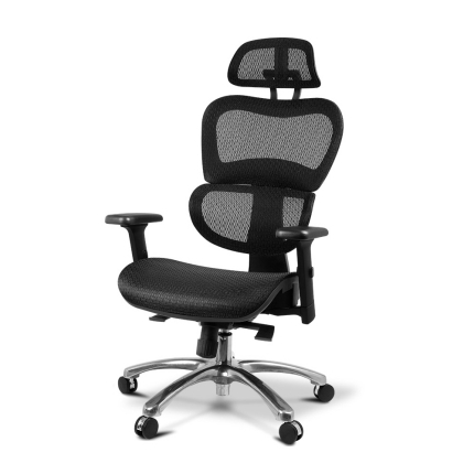 Executive Deluxe Office Mesh Chair Net High Back Home School Gaming Black - Image 4