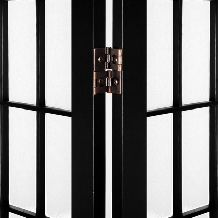 Artiss 6 Panel Room Divider Privacy Screen Foldable Pine Wood Stand Black - Image 5