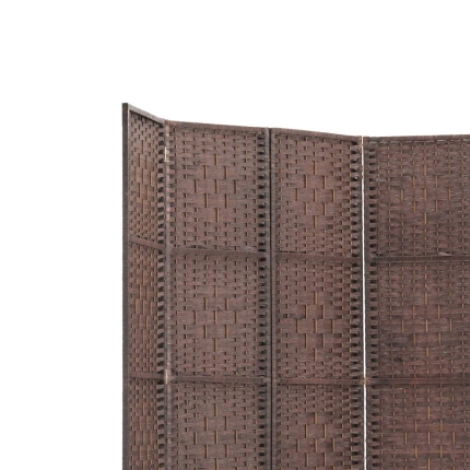 Artiss 6 Panel Room Divider - Brown - Image 5