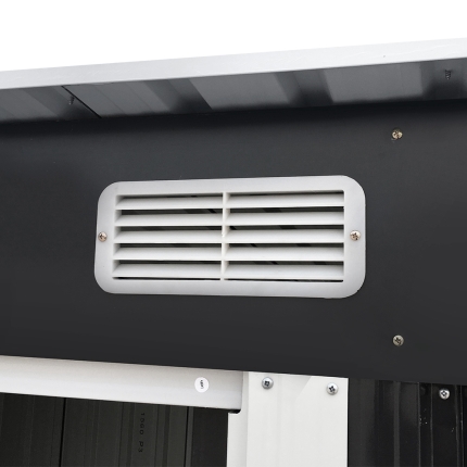 Giantz 1.94 x 1.21m metal Tool Shed - Grey - Image 5