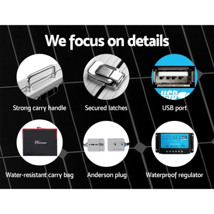 Solraiser 120W Folding Solar Panel Kit Regulator - Image 6