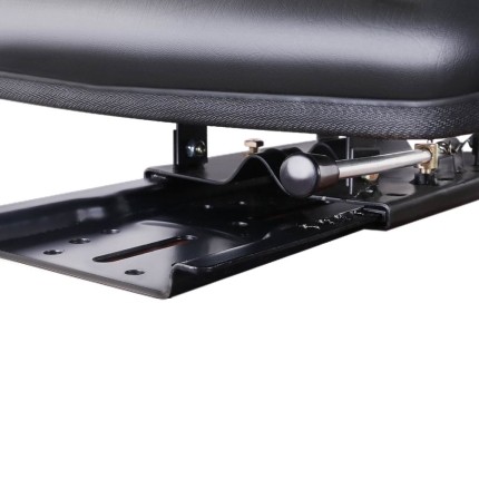 Giantz PU Leather Tractor Seat with Sliding Track - Black - Image 5