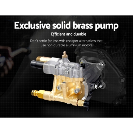 Giantz 4800PSI 20M Petrol High Pressure Cleaner Washer Water Jet Hose Gurney - Image 5
