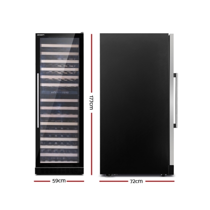 Devanti 155 Bottles Wine Cooler Compressor Fridge Chiller Commercial - Image 2
