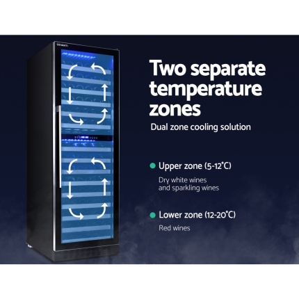 Devanti 155 Bottles Wine Cooler Compressor Fridge Chiller Commercial - Image 4