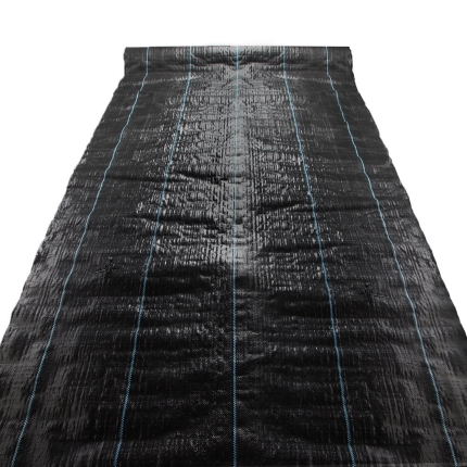 Instahut 1.83m x 50m Weedmat Weed Control Mat Woven Fabric Gardening Plant PE - Image 5