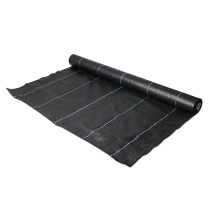 Instahut 3.66m x 20m Weedmat Weed Control Mat Woven Fabric Gardening Plant PE - Image 4