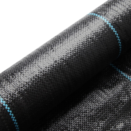 Instahut 3.66m x 20m Weedmat Weed Control Mat Woven Fabric Gardening Plant PE - Image 6