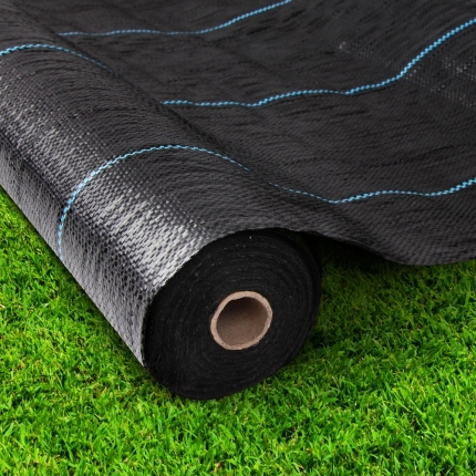 Instahut 3.66m x 20m Weedmat Weed Control Mat Woven Fabric Gardening Plant PE - Image 7