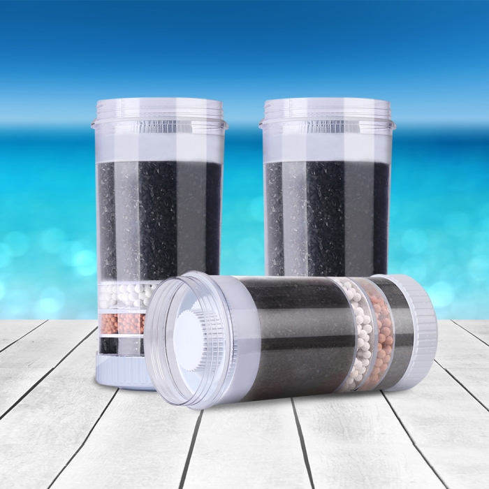 Devanti Water Cooler Dispenser Tap Water Filter Purifier 6-Stage Filtration Carbon Mineral Cartridge Pack of 3 - Image 7