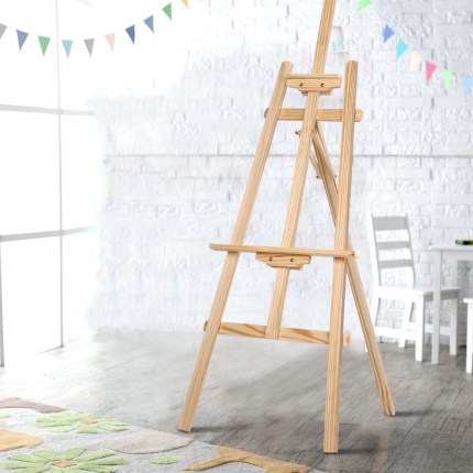 Artiss Modern Floor Easel - White Oak - Image 7