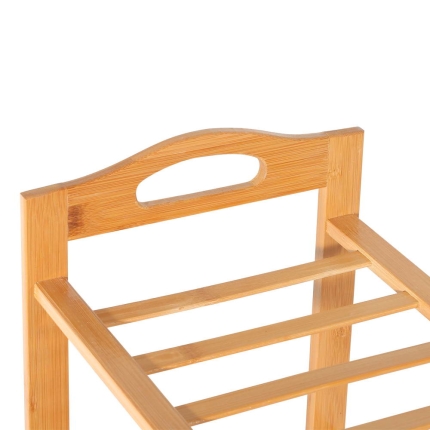 Artiss 5-Tier Bamboo Shoe Rack Organiser Storage Shelf Stand Shelves - Image 6
