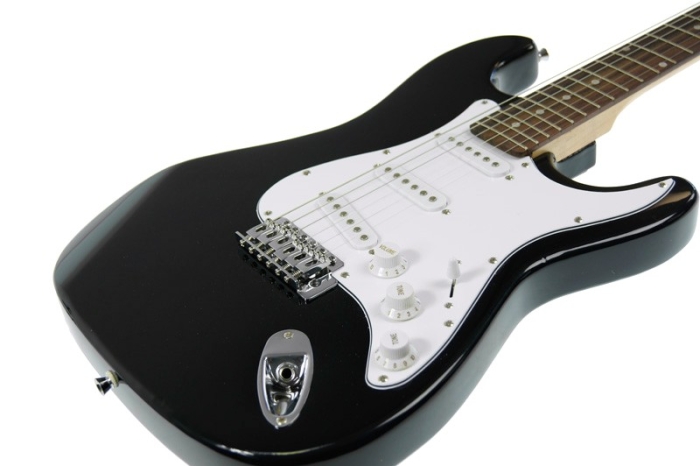 Karrera 39in Electric Guitar - Black - Image 6