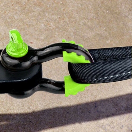 Pair Bow Shackle D-ring 5T w/Shackle Isolator 3/4 inch Shackle Protector Cover - Image 9