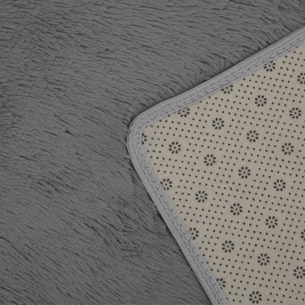 Artiss 140x200cm Ultra Soft Shaggy Rug Large Floor Carpet Anti-slip Area Rugs Grey - Image 4