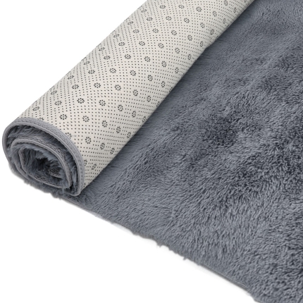 Artiss 140x200cm Ultra Soft Shaggy Rug Large Floor Carpet Anti-slip Area Rugs Grey - Image 5